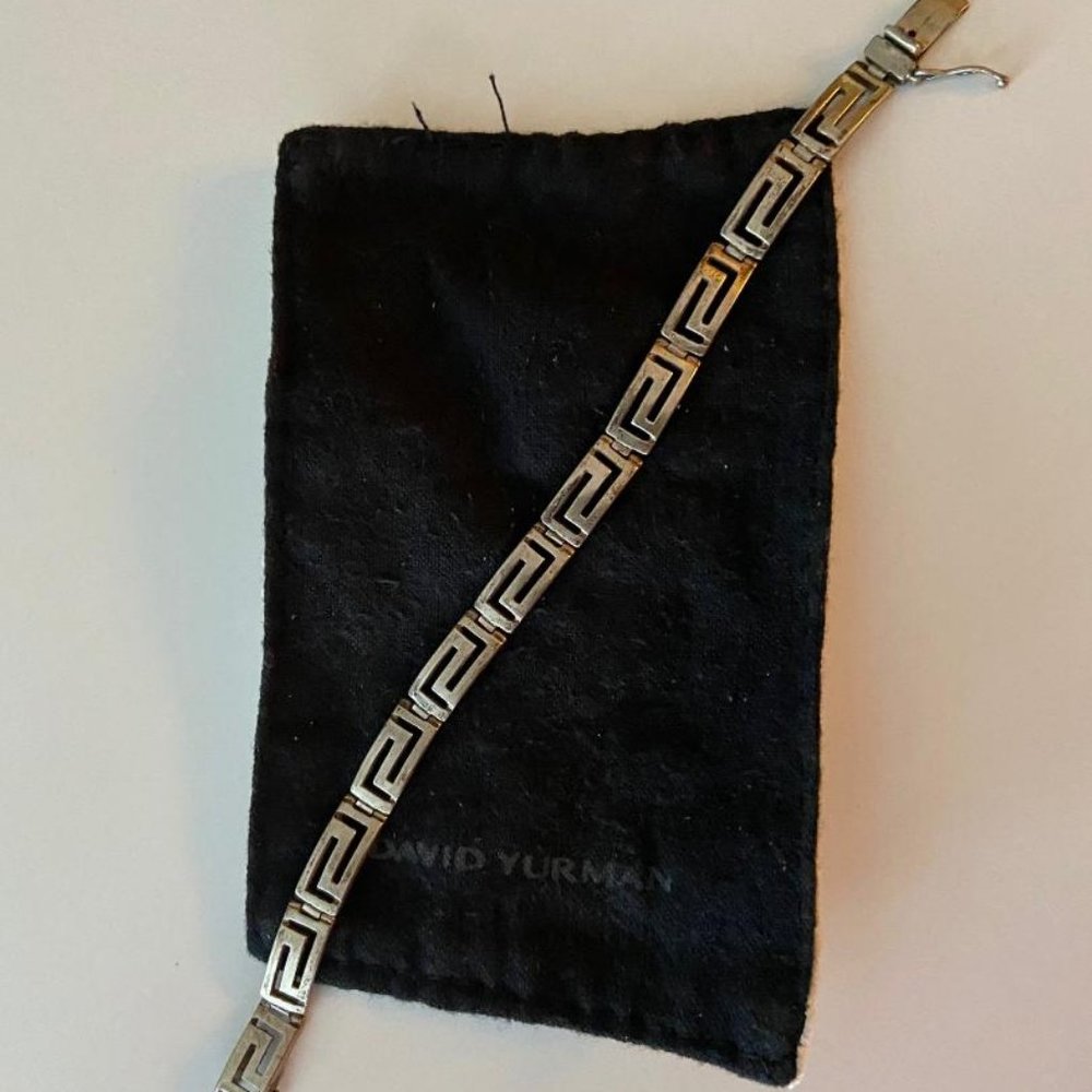 Silver Greek Key Bracelet
